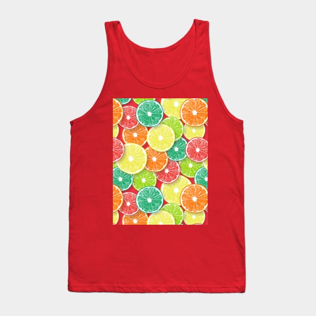 Citrus fruit slices pop art 1 Tank Top by katerinamk